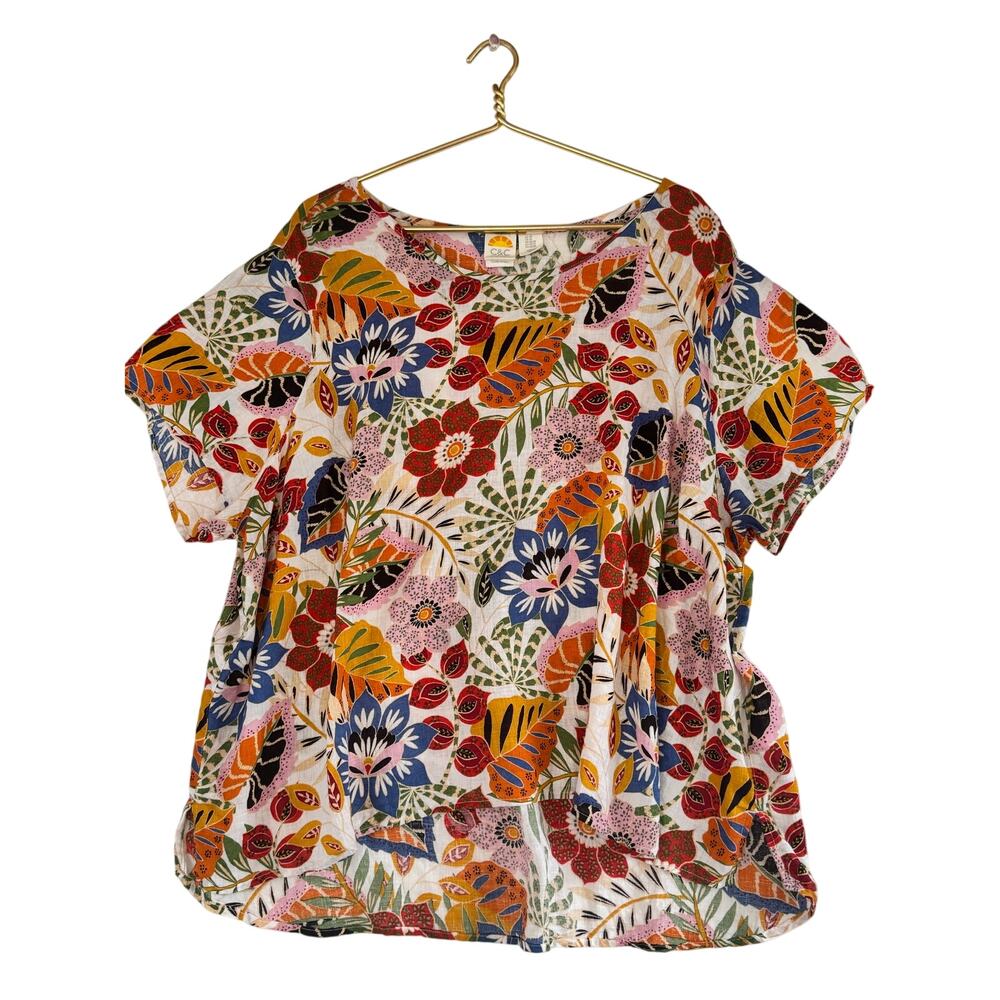 3XL Pure Linen Top